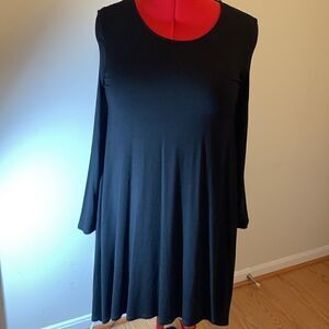 Philosophy Womens Dress Size S Black Shark Bite Long Sleeve  Dress Size Small